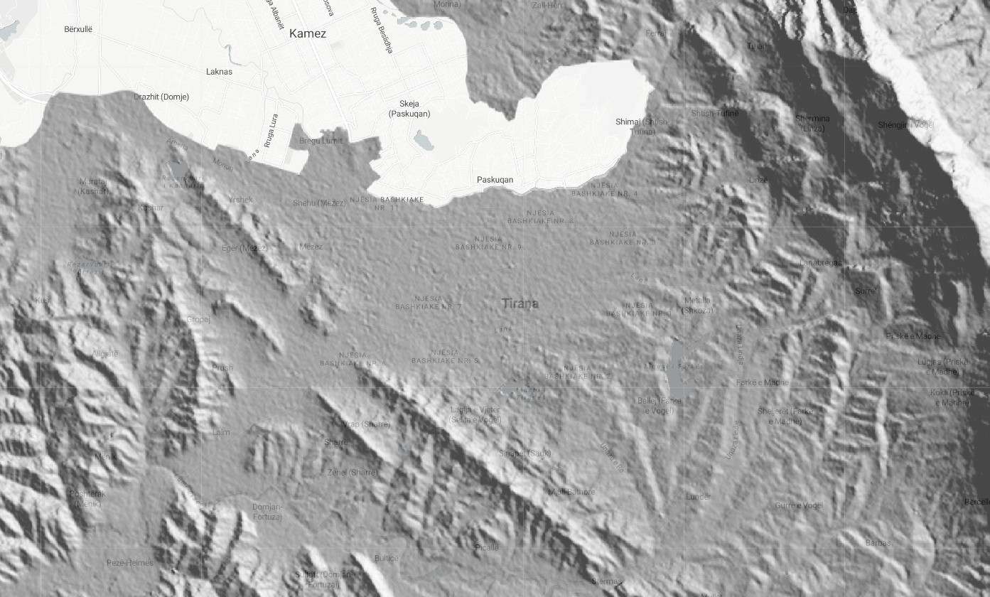 Hillshade Topography